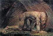 Blake, William Nebuchadnezzar Sweden oil painting artist
